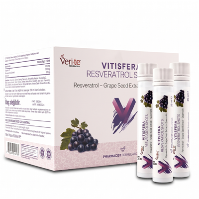 Vitisfera Resveratrol Shot Orman Meyveleri Aromalı 20 Flakon 25 ml Fiyatları - Moder Eczane