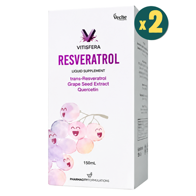Vitisfera Resveratrol Şurup Orman Meyveleri Aromalı 150 ml 2 Adet - Modern Eczane