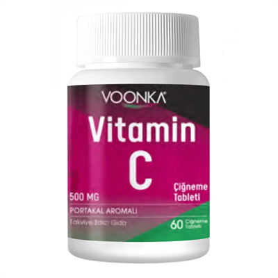 Voonka Vitamin C Çiğneme Tableti Vitamin C İçeren Portakal Aromalı 62 Tablet Fiyatları - Modern Eczane