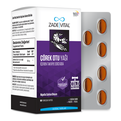 Zade Vital Çörek Otu Yağı 900 mg 60 Blister Kapsül Fiyatları - Modern Eczane