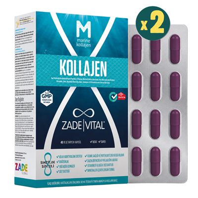 Zade Vital Marine Collagen 40 Kapsül 2 Adet Fiyatları - Modern Eczane