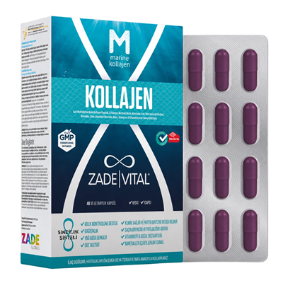 Zade Vital Marine Collagen 40 Kapsül Fiyatları - Modern Eczane