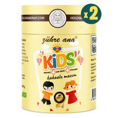 Zühre Ana Kids Kakaolu Macun 240 gr 2 Adet Fiyatları - Modern Eczane