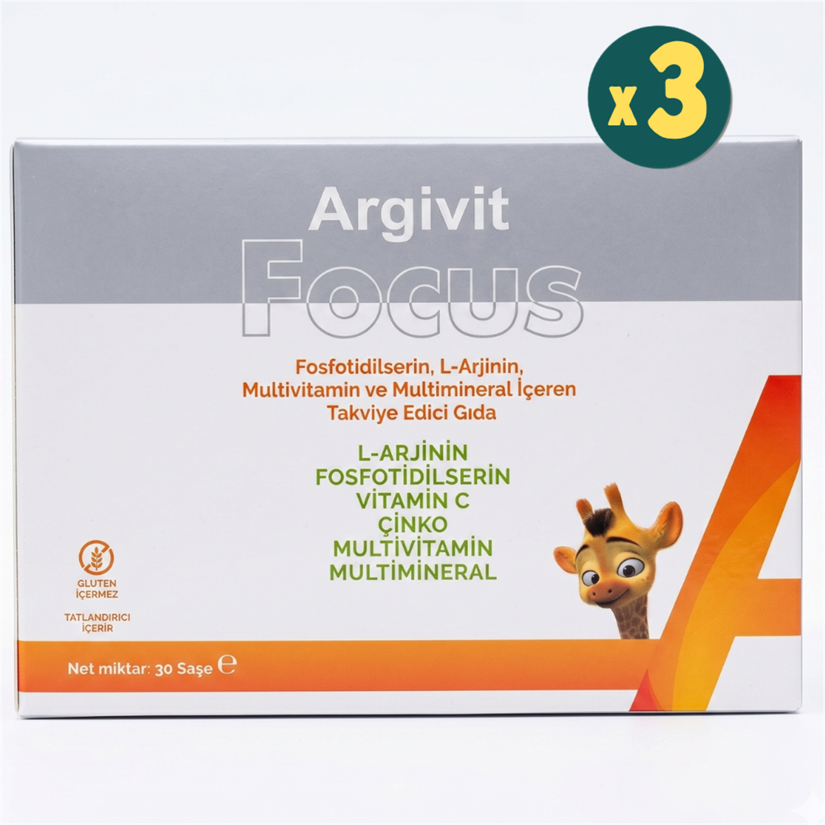 Argivit Focus 30 Saşe 3 Adet Fiyatları - Modern Eczane