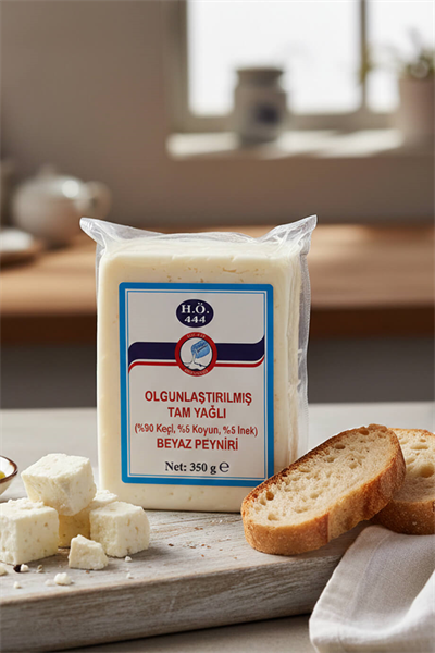 Olgunlaştırılmış Tam Yağlı(%90 Keçi,%5Koyun ,%5Keçi) Beyaz Peyniri-350 gr