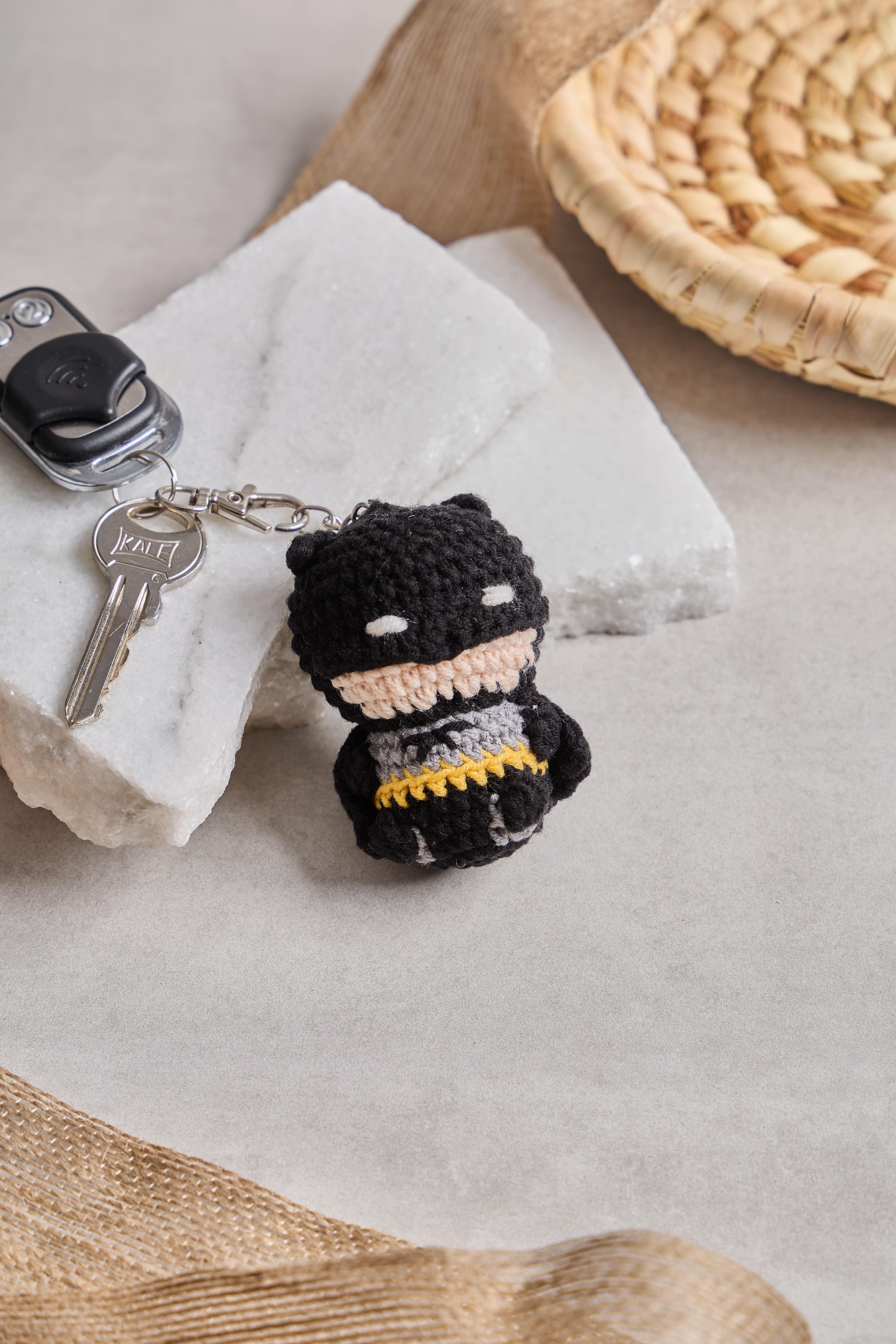Batman Mini Örgü Anahtarlık