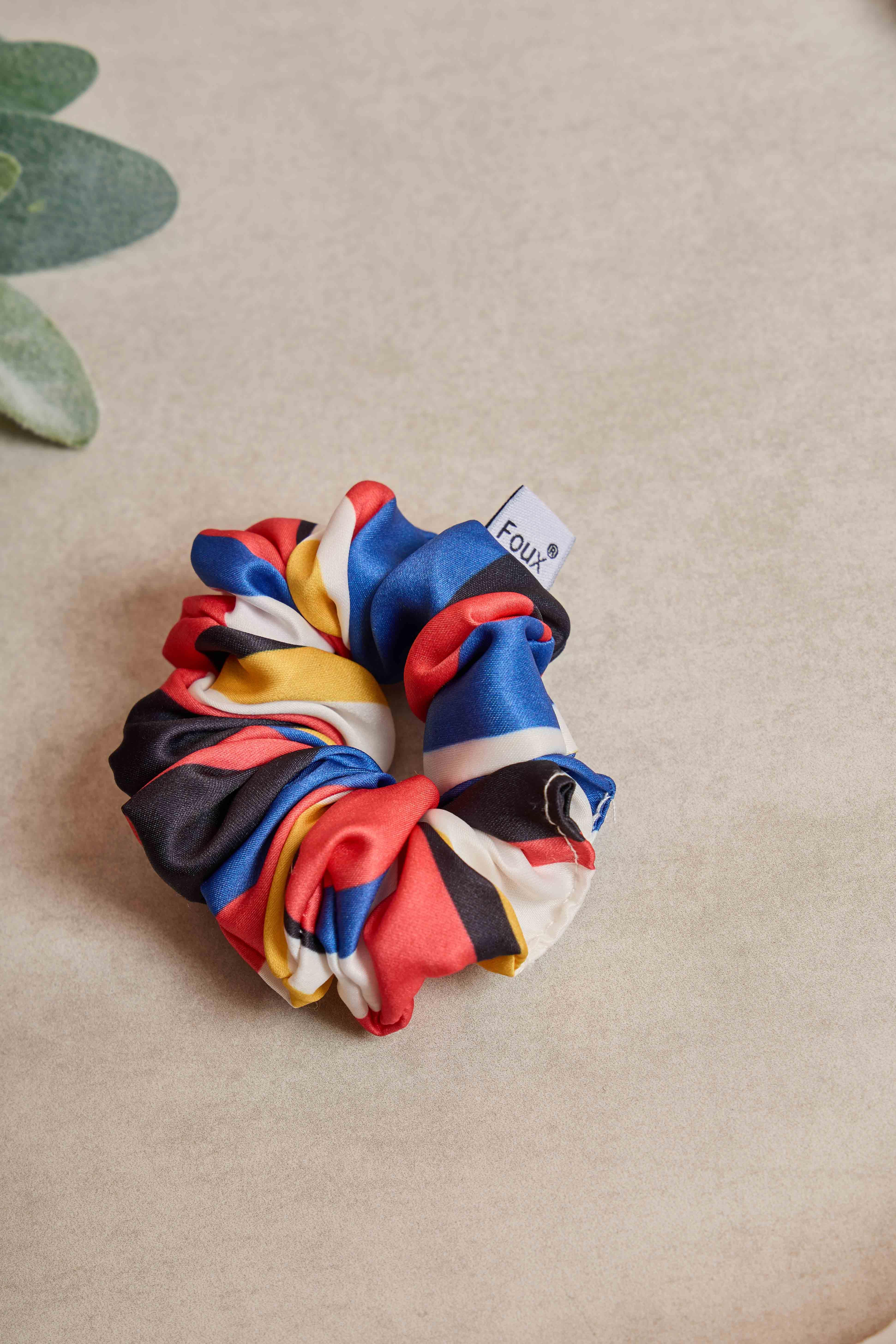 Çizgili Small Scrunchie