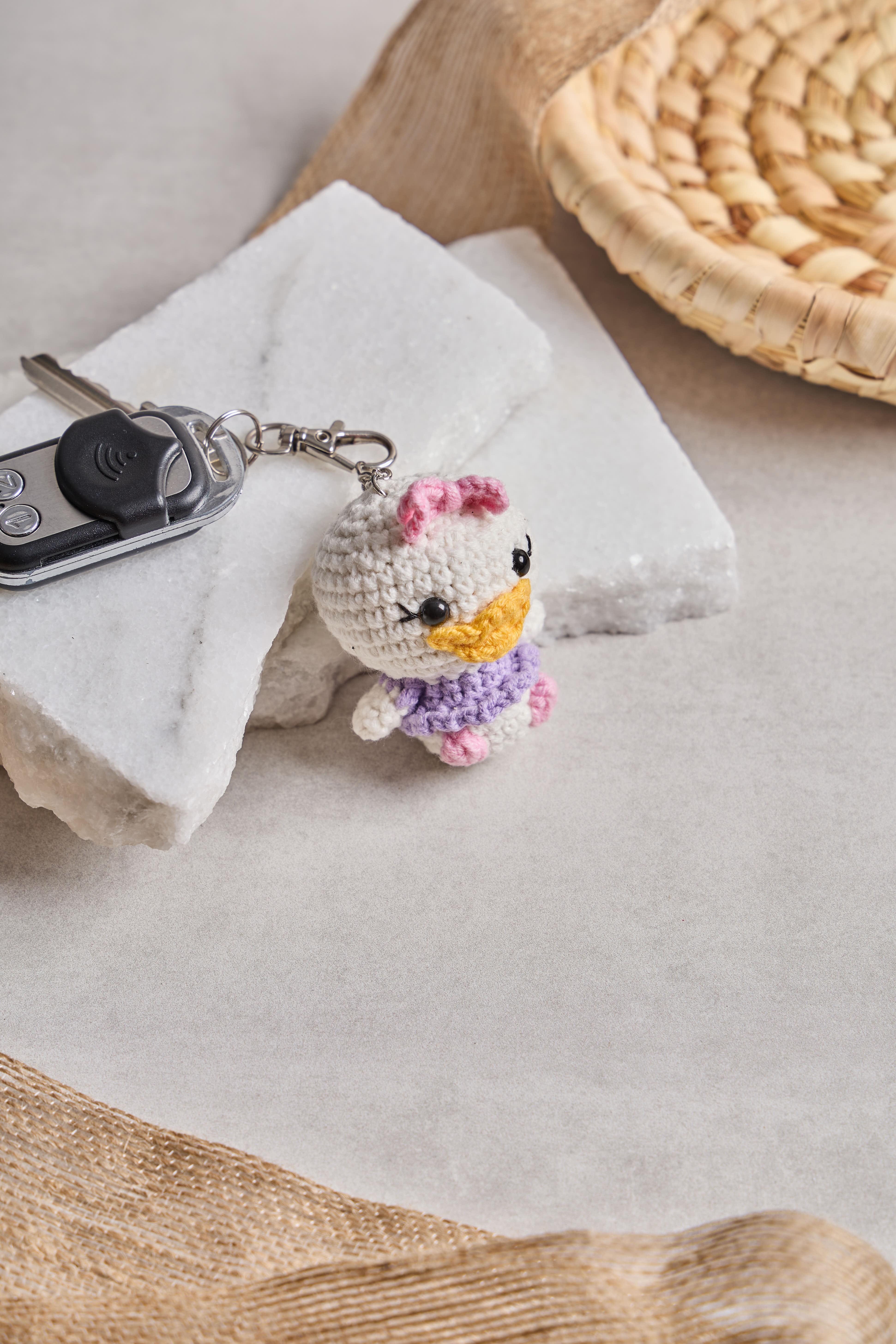 Daisy Duck Örgü Anahtarlık