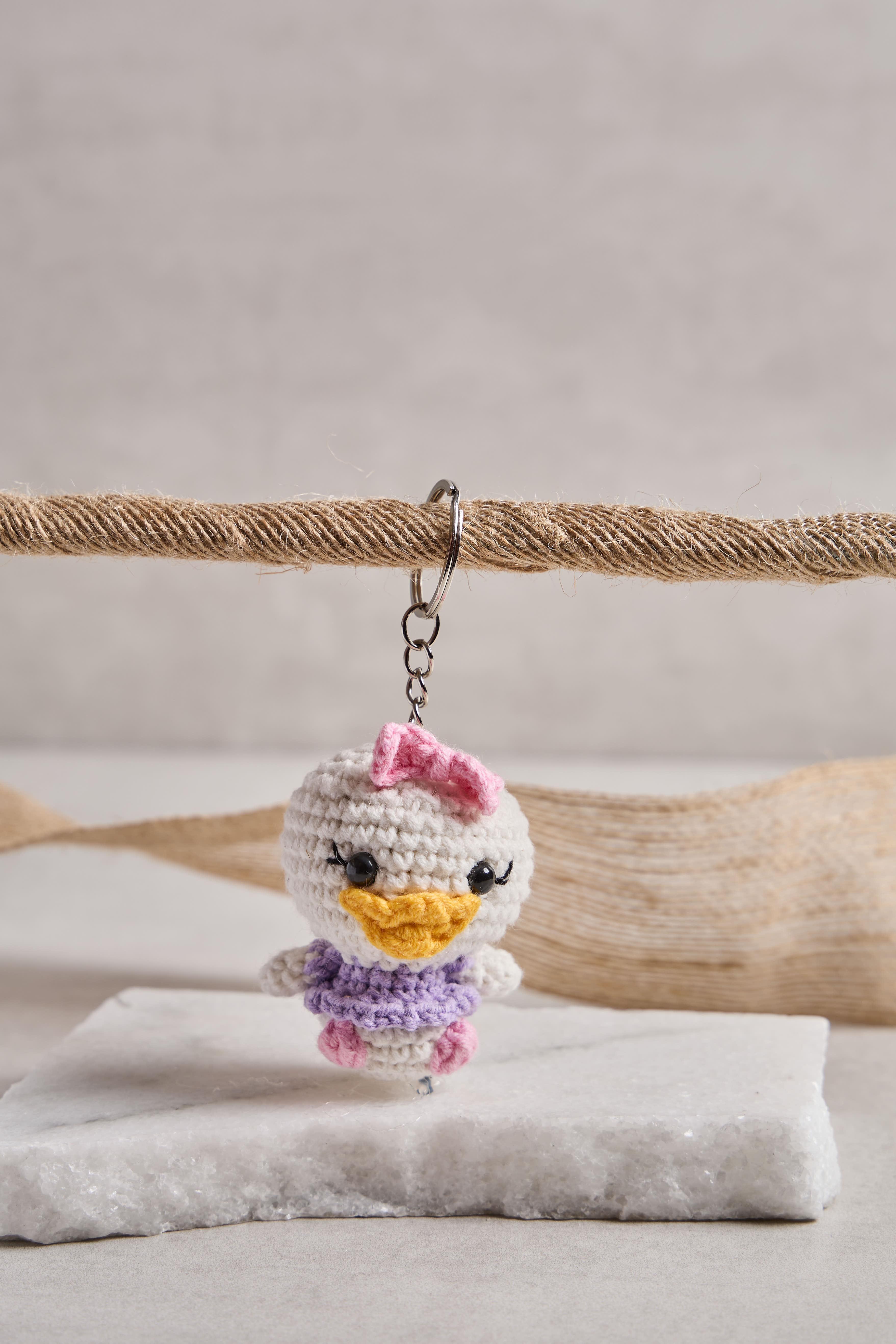 Daisy Duck Örgü Anahtarlık