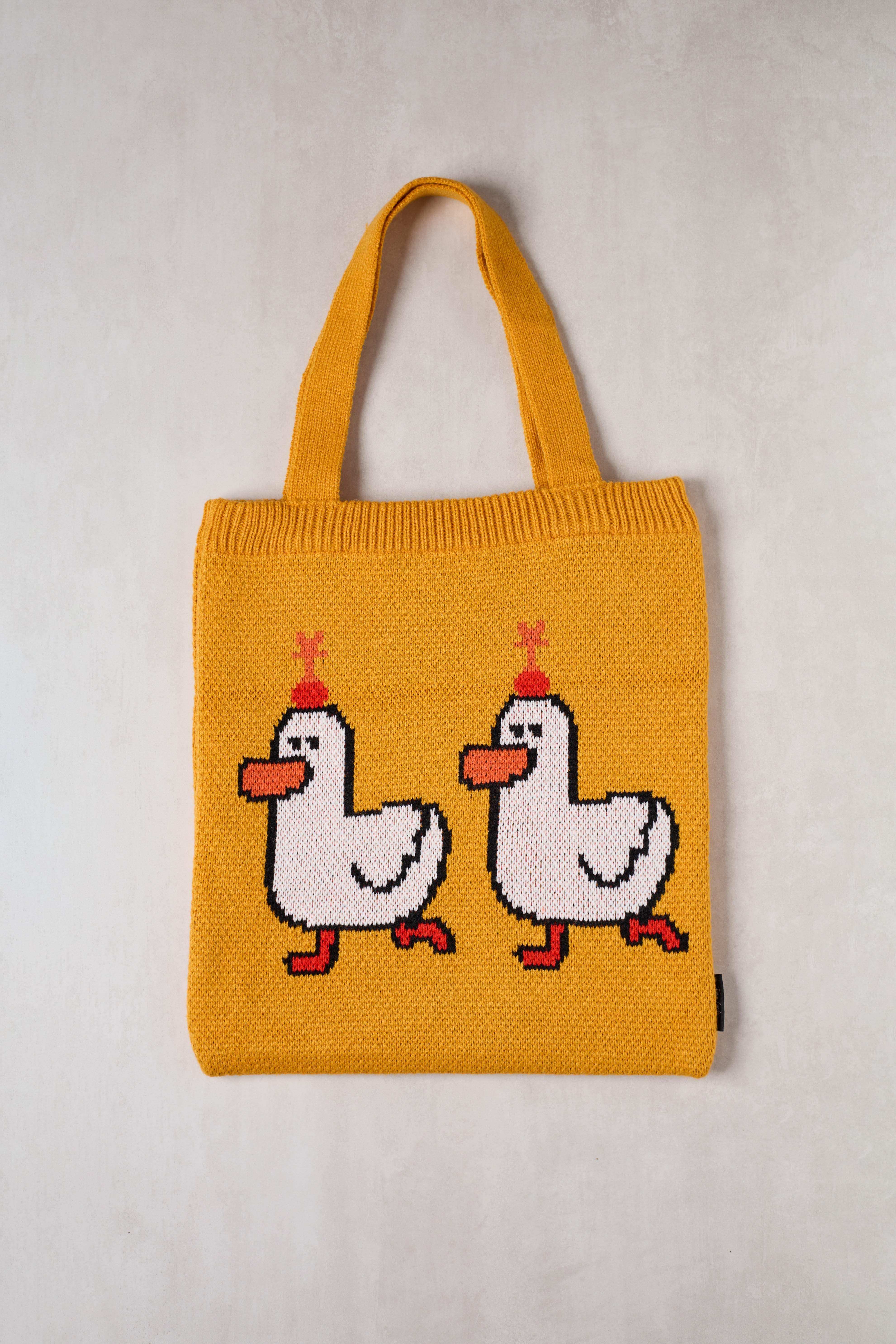 Duck Duck Triko Tote Bag