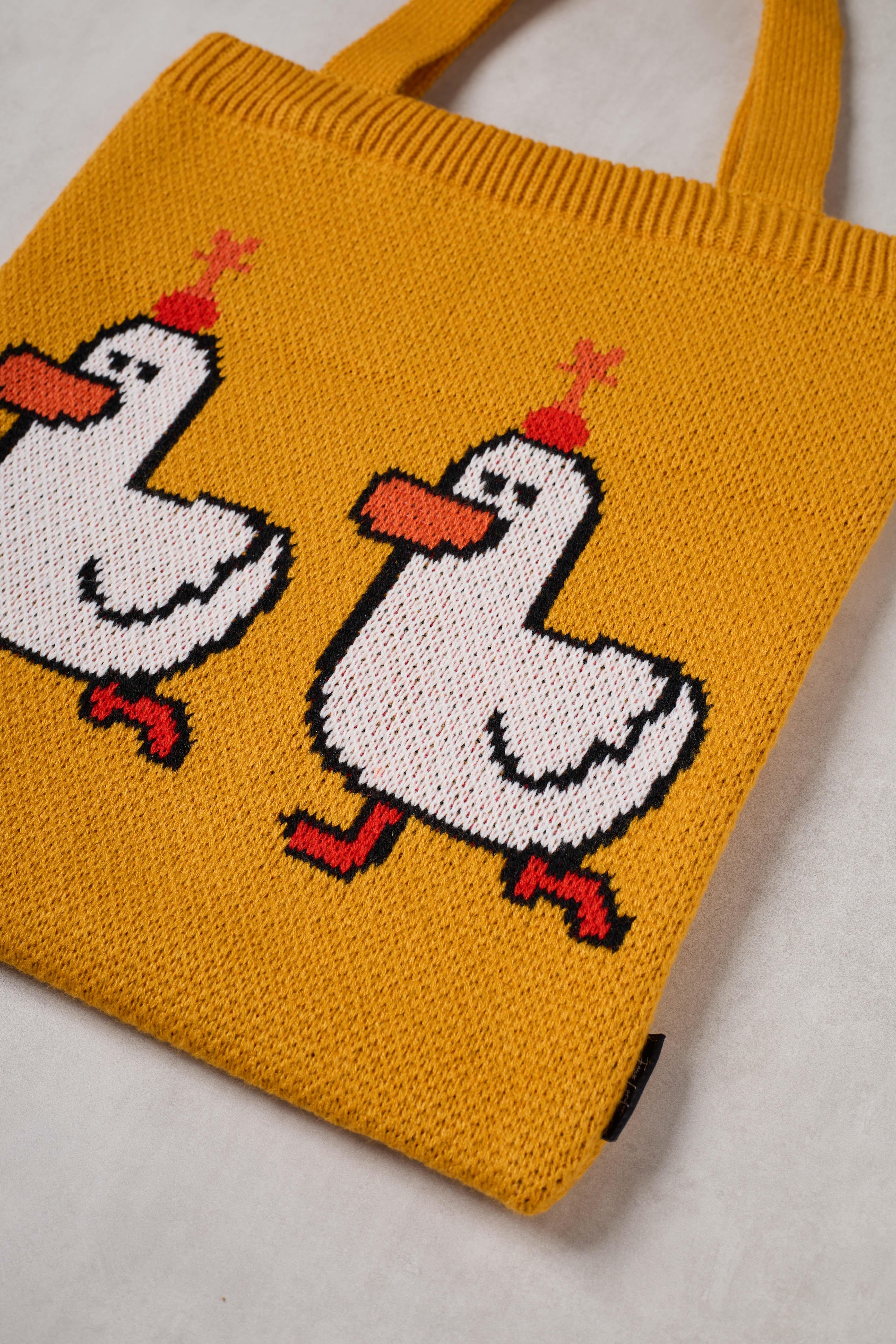 Duck Duck Triko Tote Bag