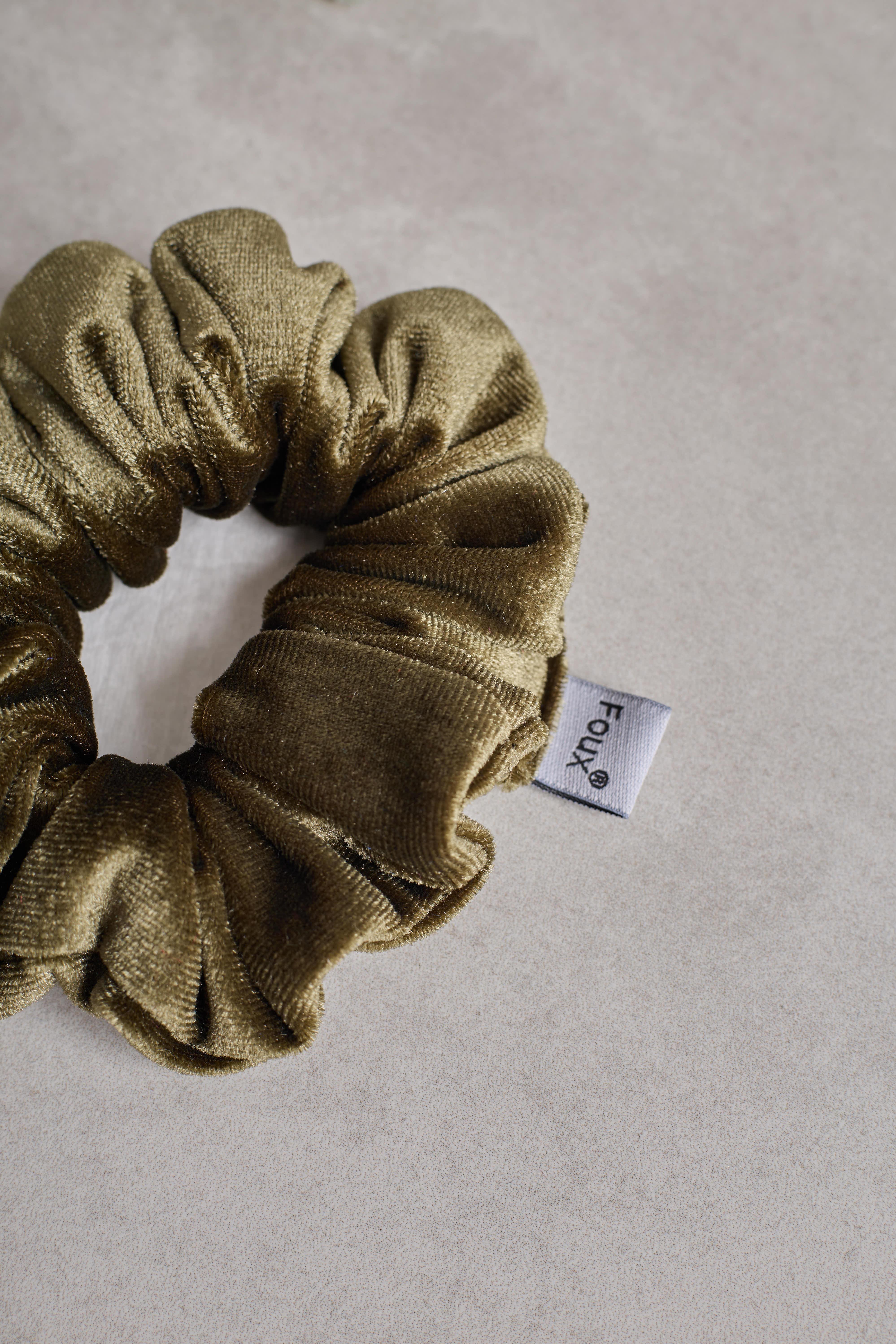 Haki Kadife Small Scrunchie
