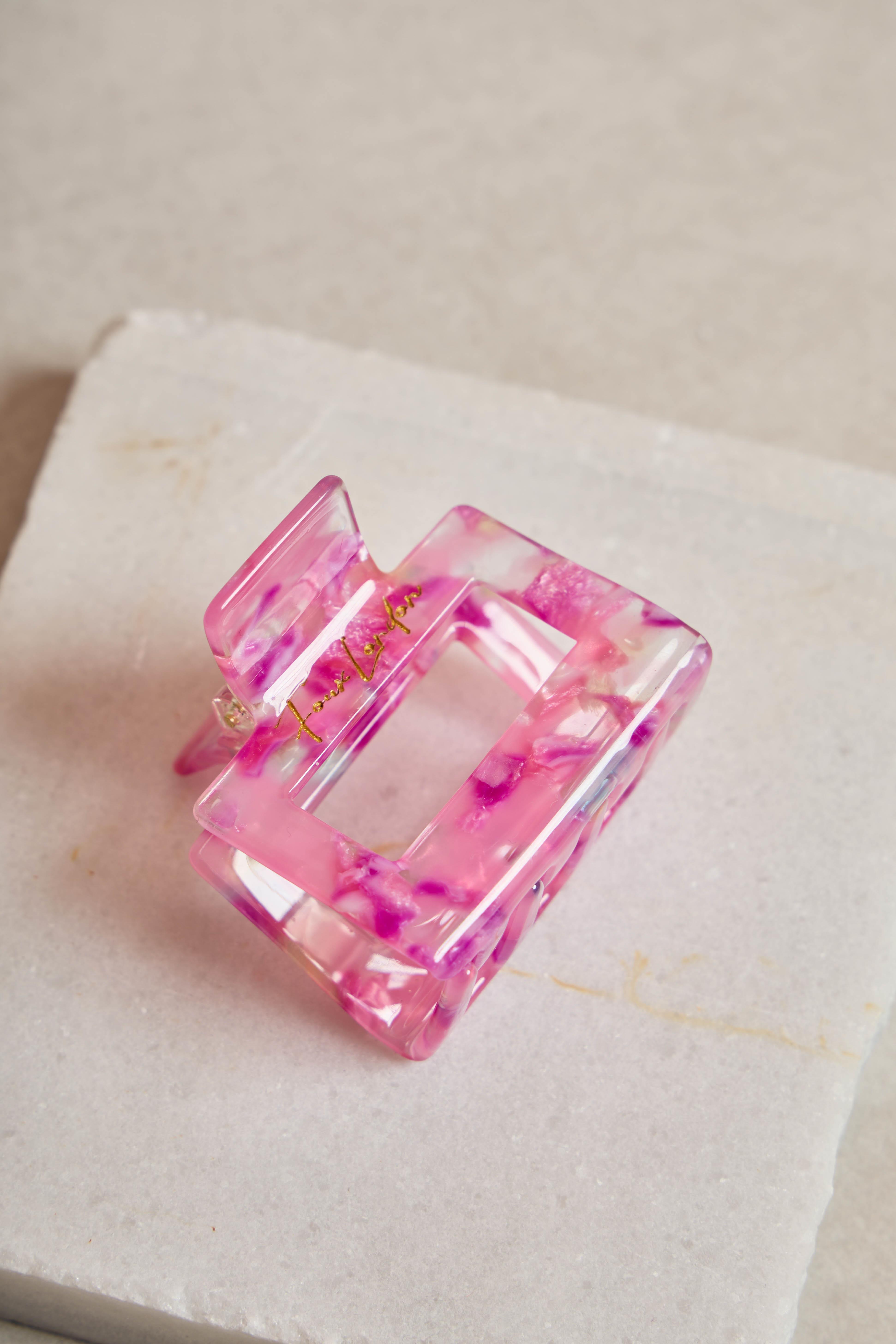Kare Dikdörtgen Blush Petal Kemik Toka