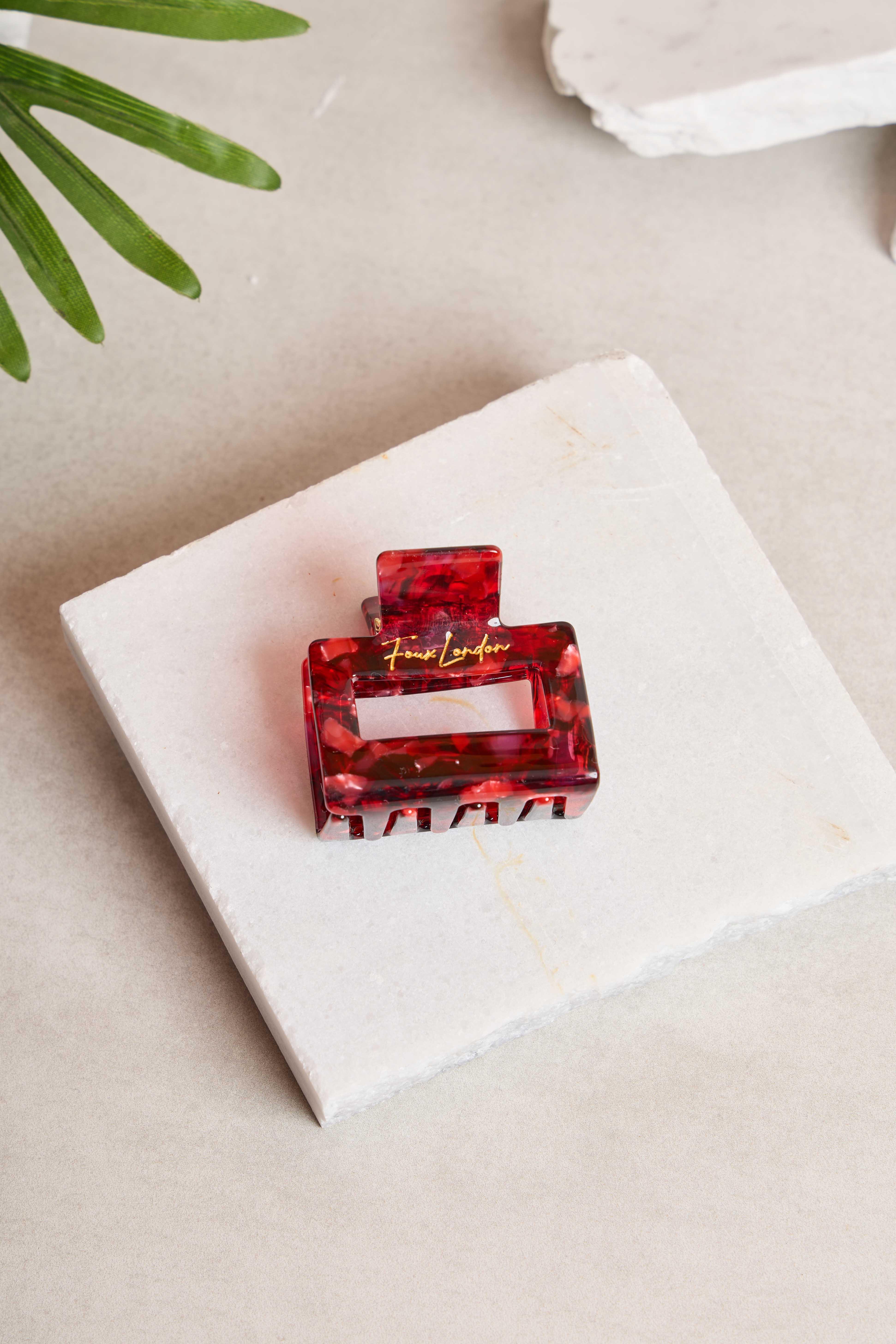 Kare Dikdörtgen Crimson Flame Kemik Toka
