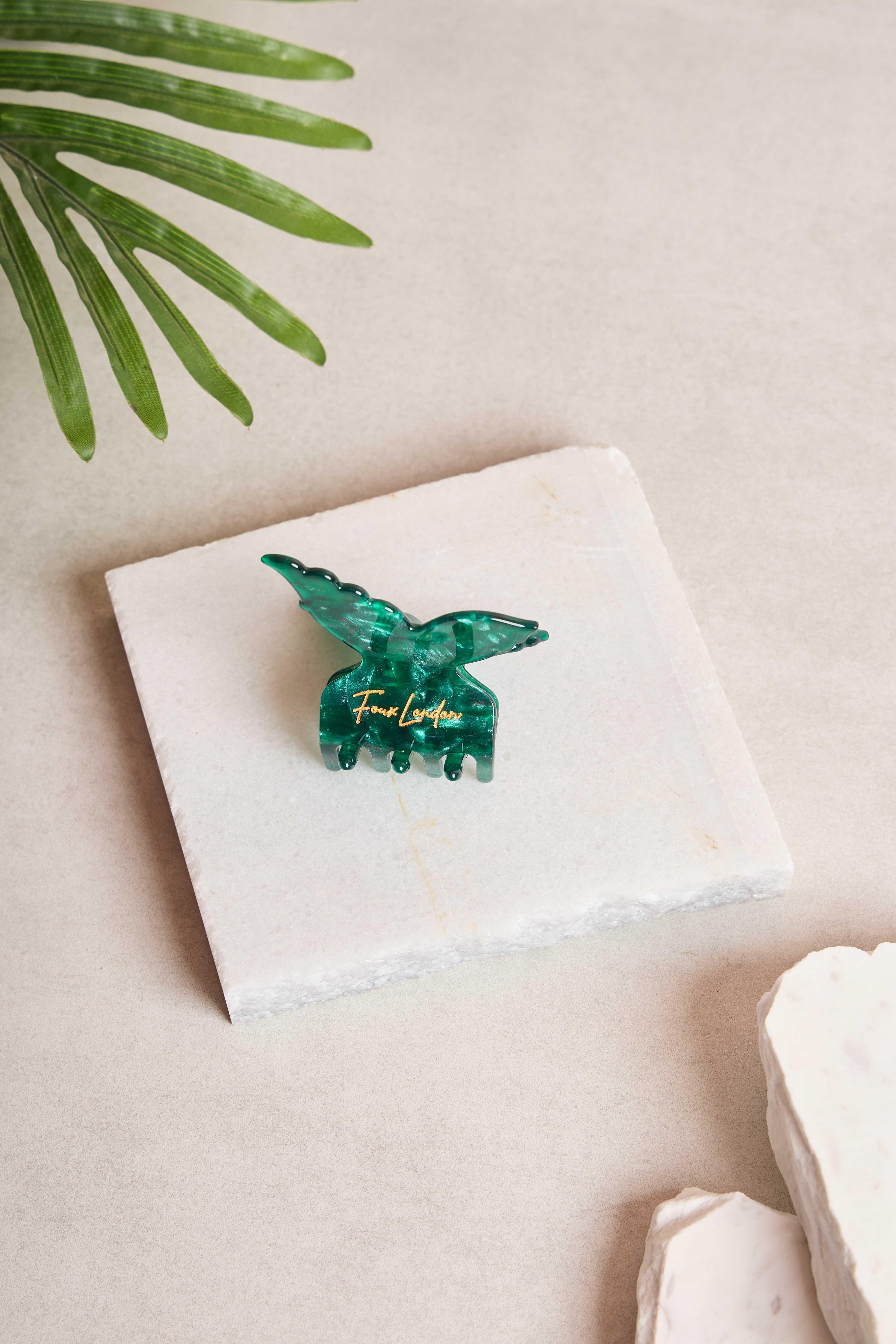 Kelebek Emerald Glass Kemik Toka