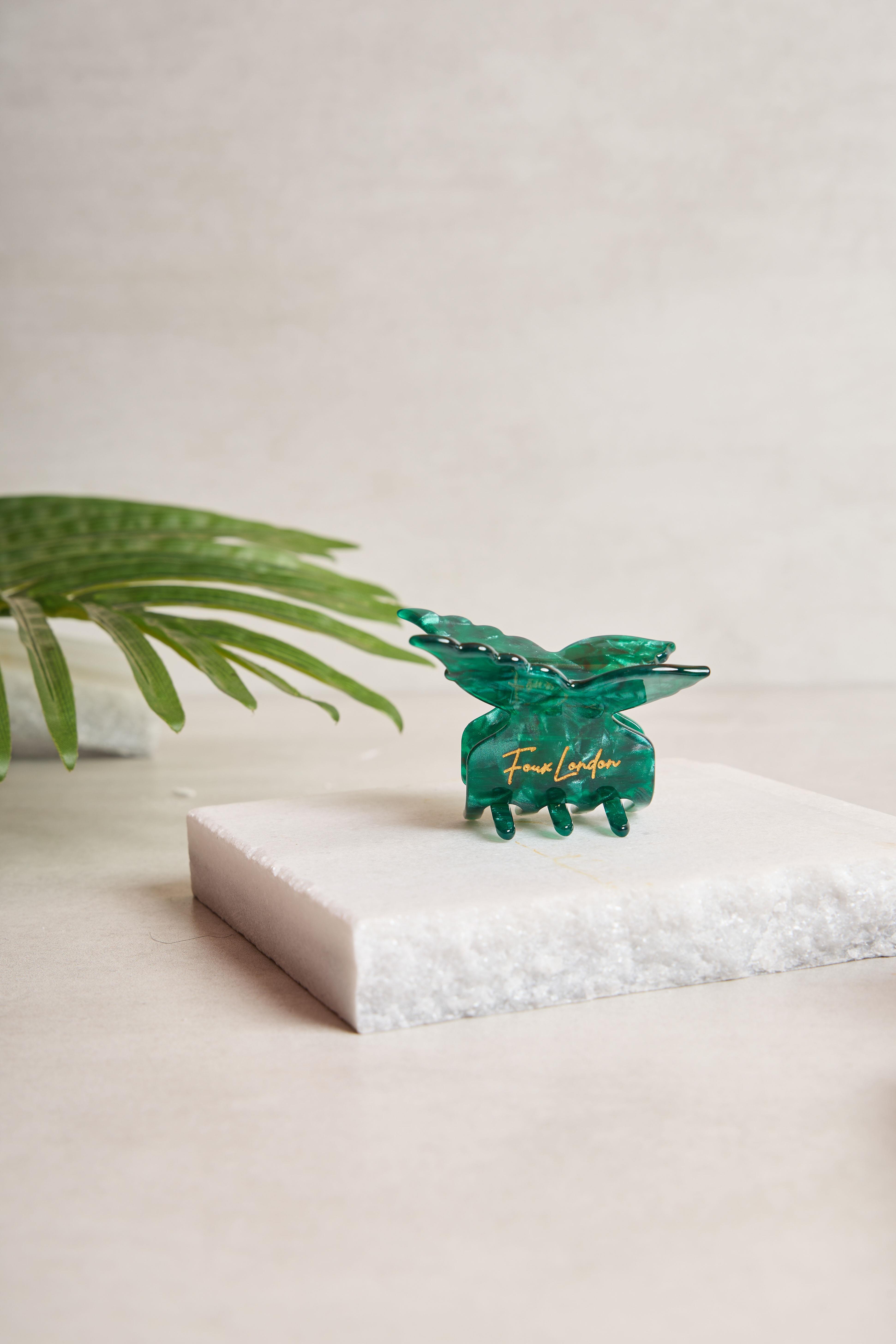 Kelebek Emerald Glass Kemik Toka