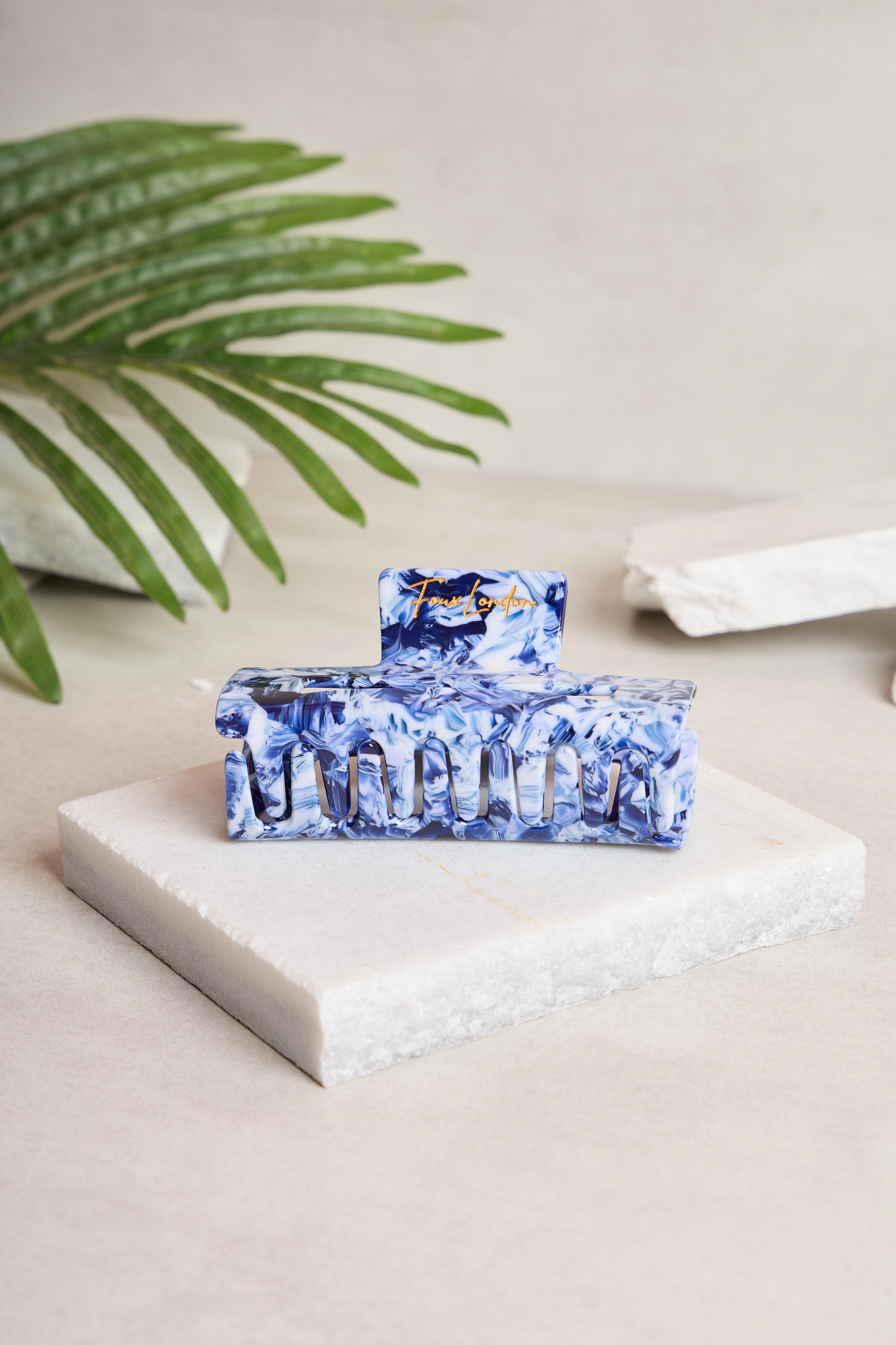 L Dikdörtgen Storm Marble Kemik Toka