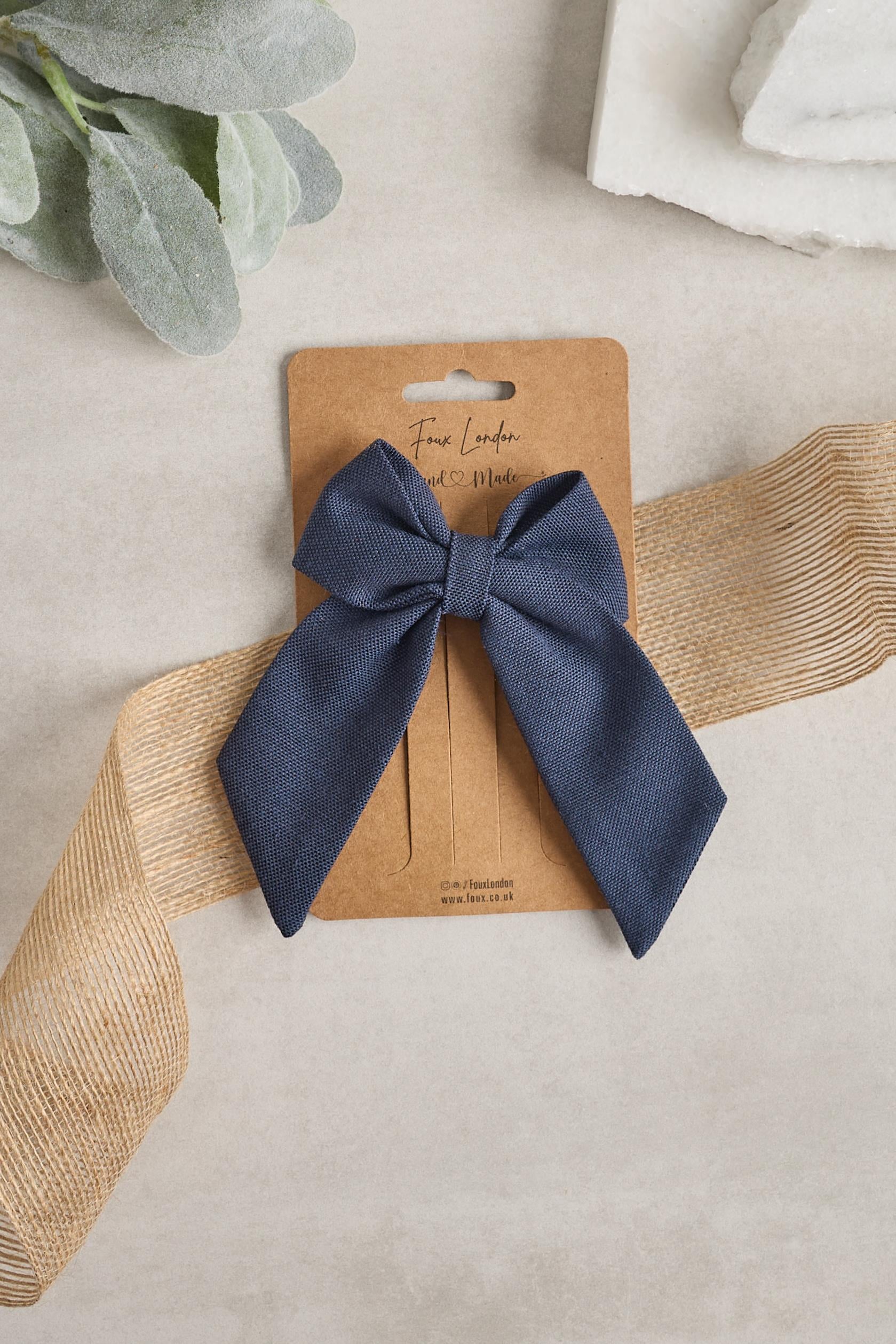 Lacivert Mini Fiyonk Toka