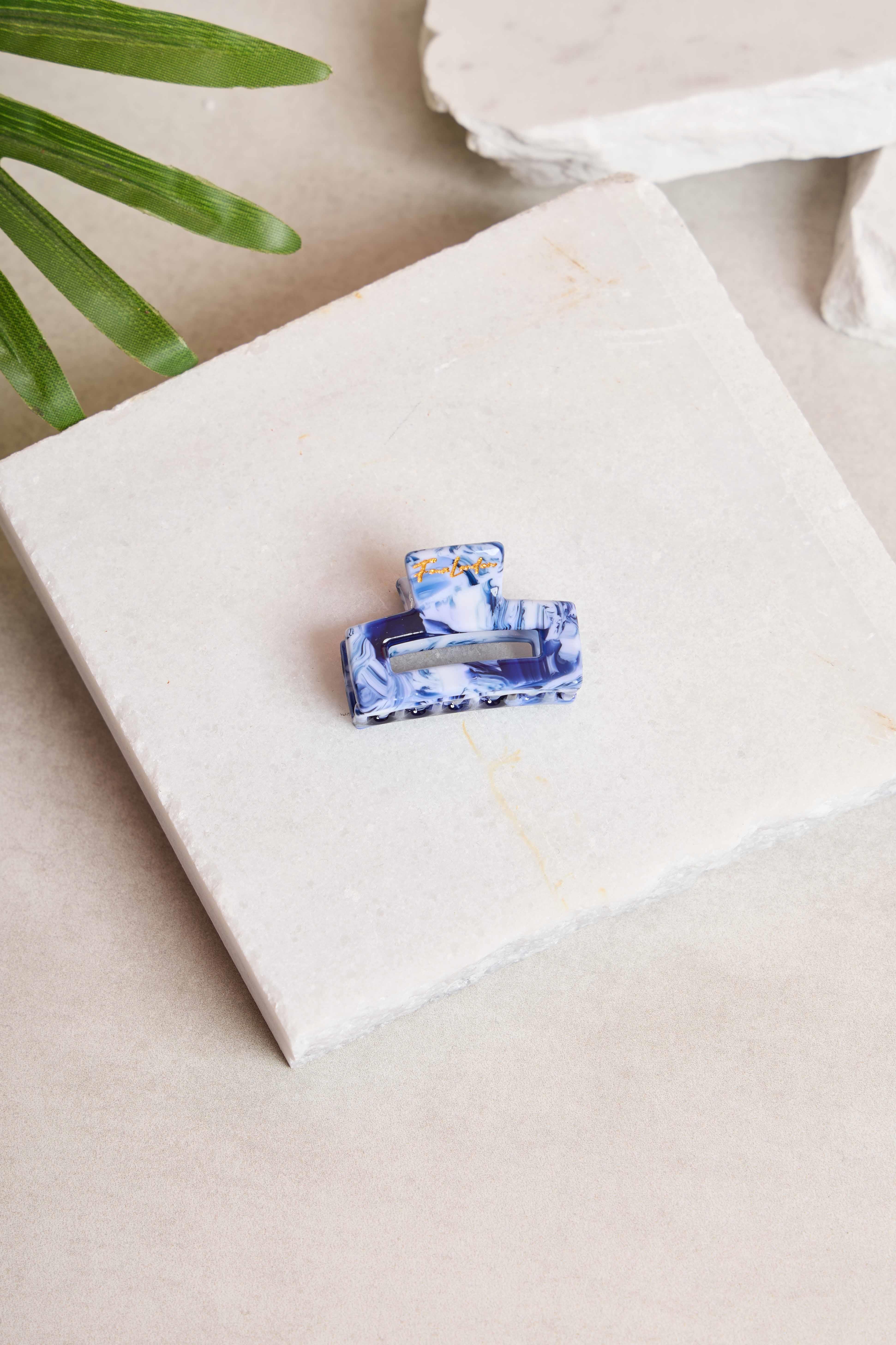 Mini Rectangle Storm Marble Kemik Toka