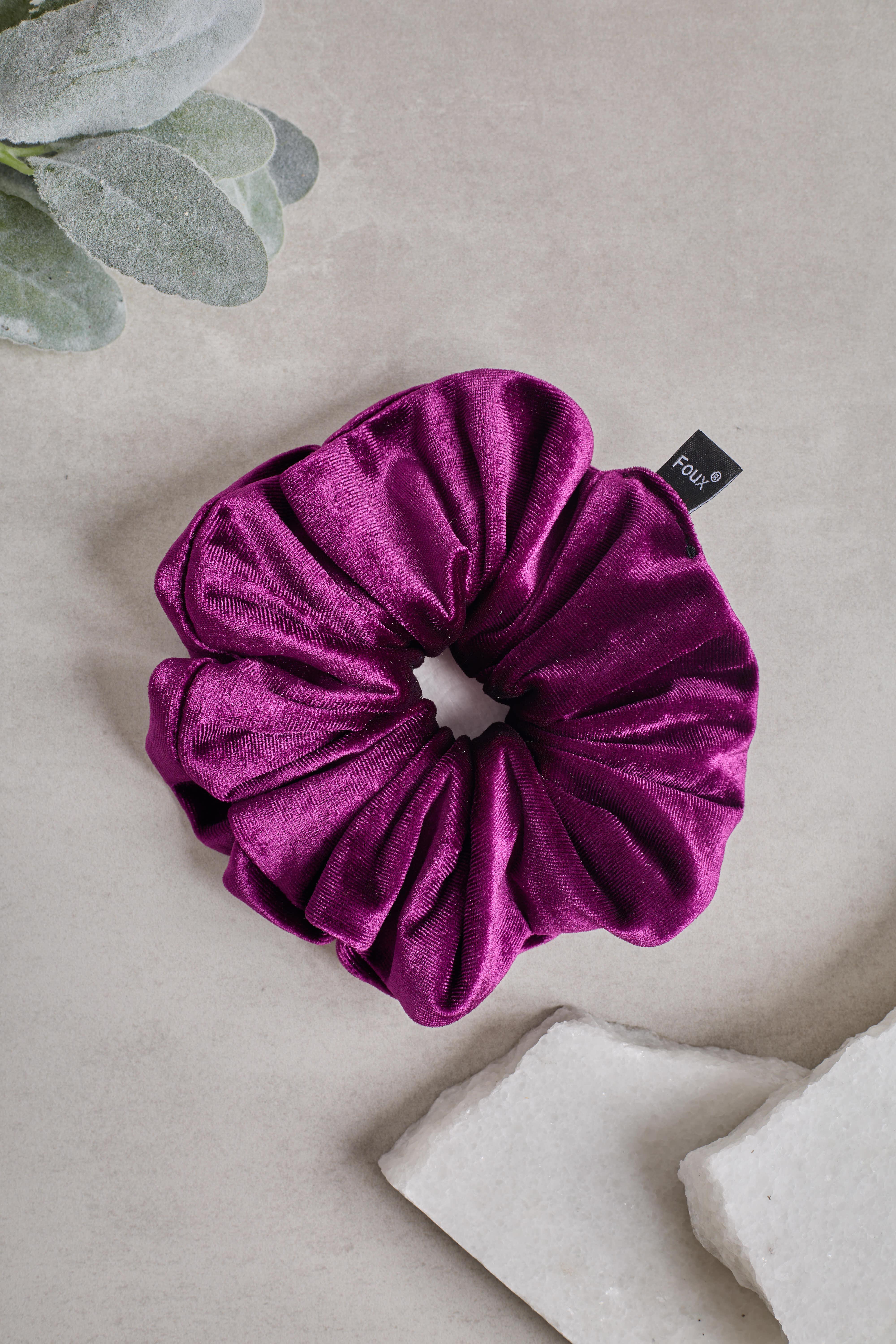 Mürdüm Kadife Scrunchie