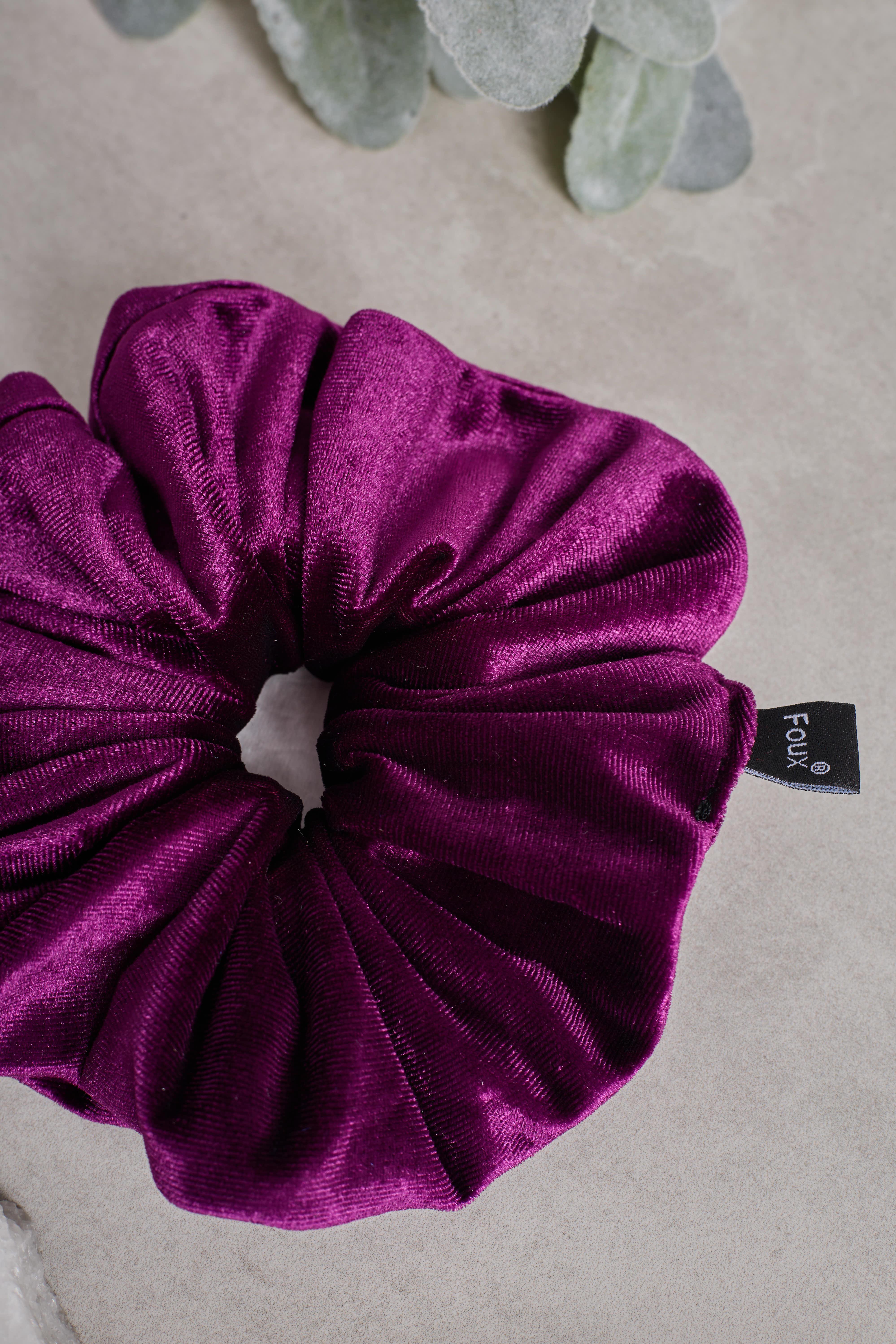 Mürdüm Kadife Scrunchie