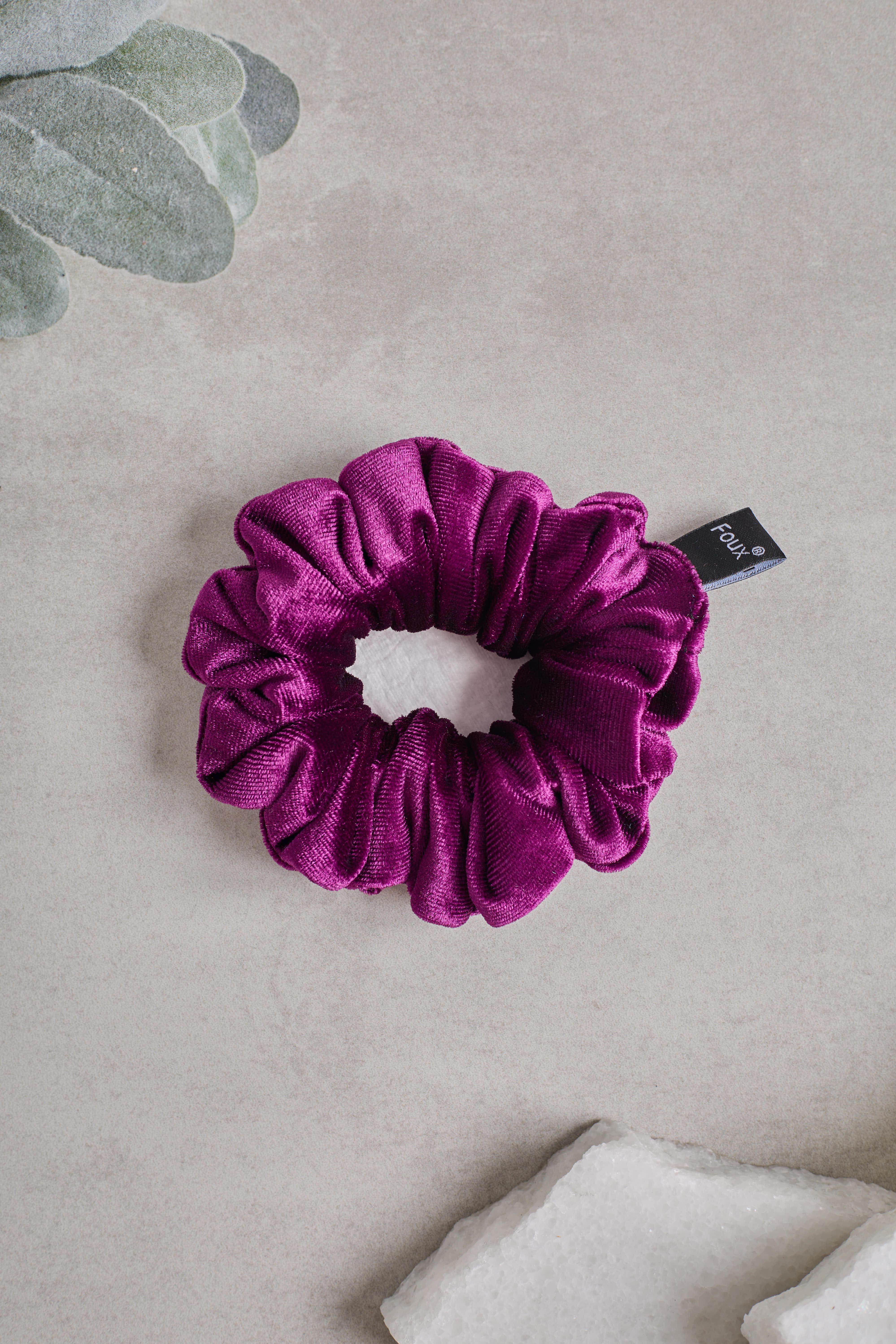 Mürdüm Kadife Scrunchie Small