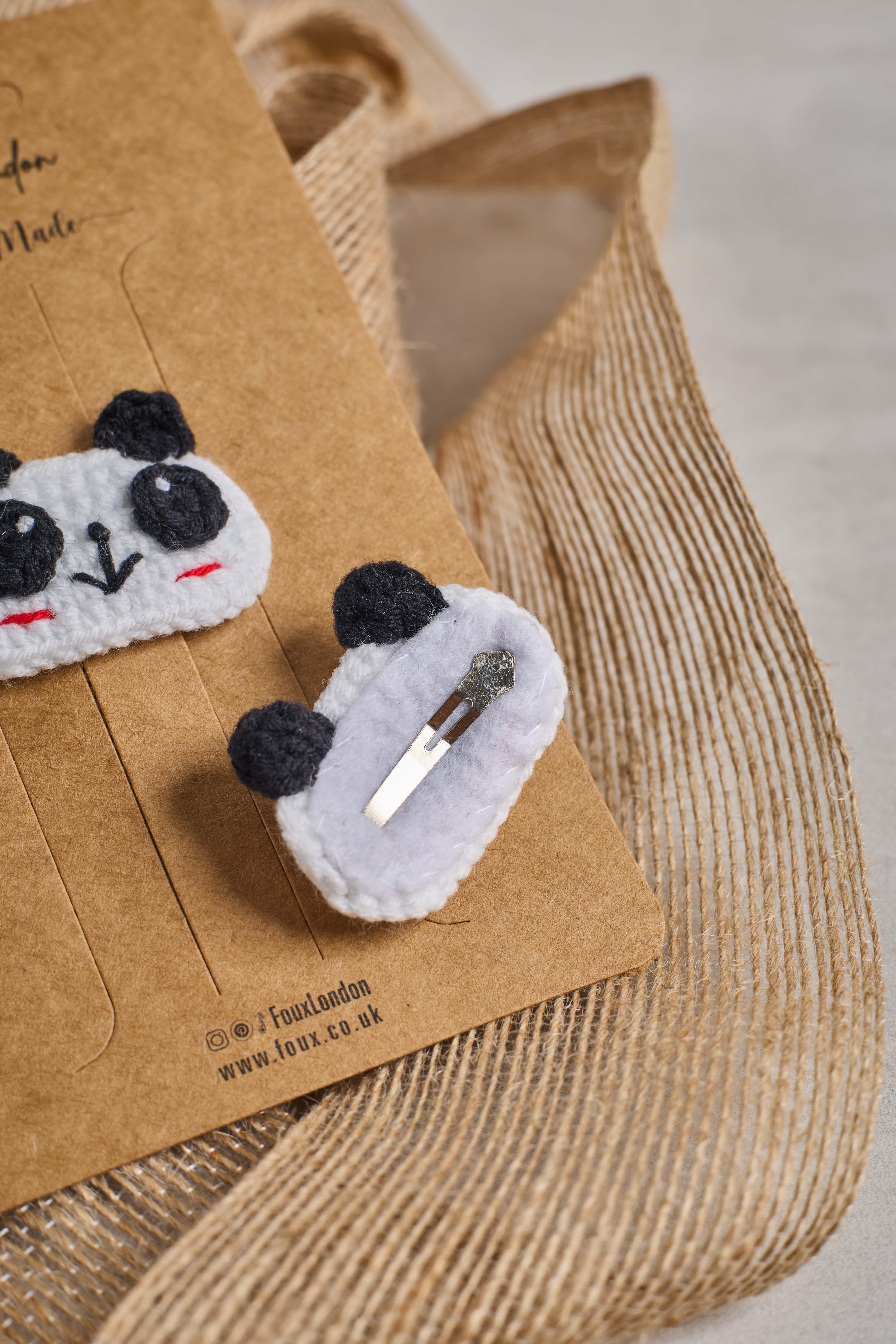 Panda Örgü Çıtçıt Toka