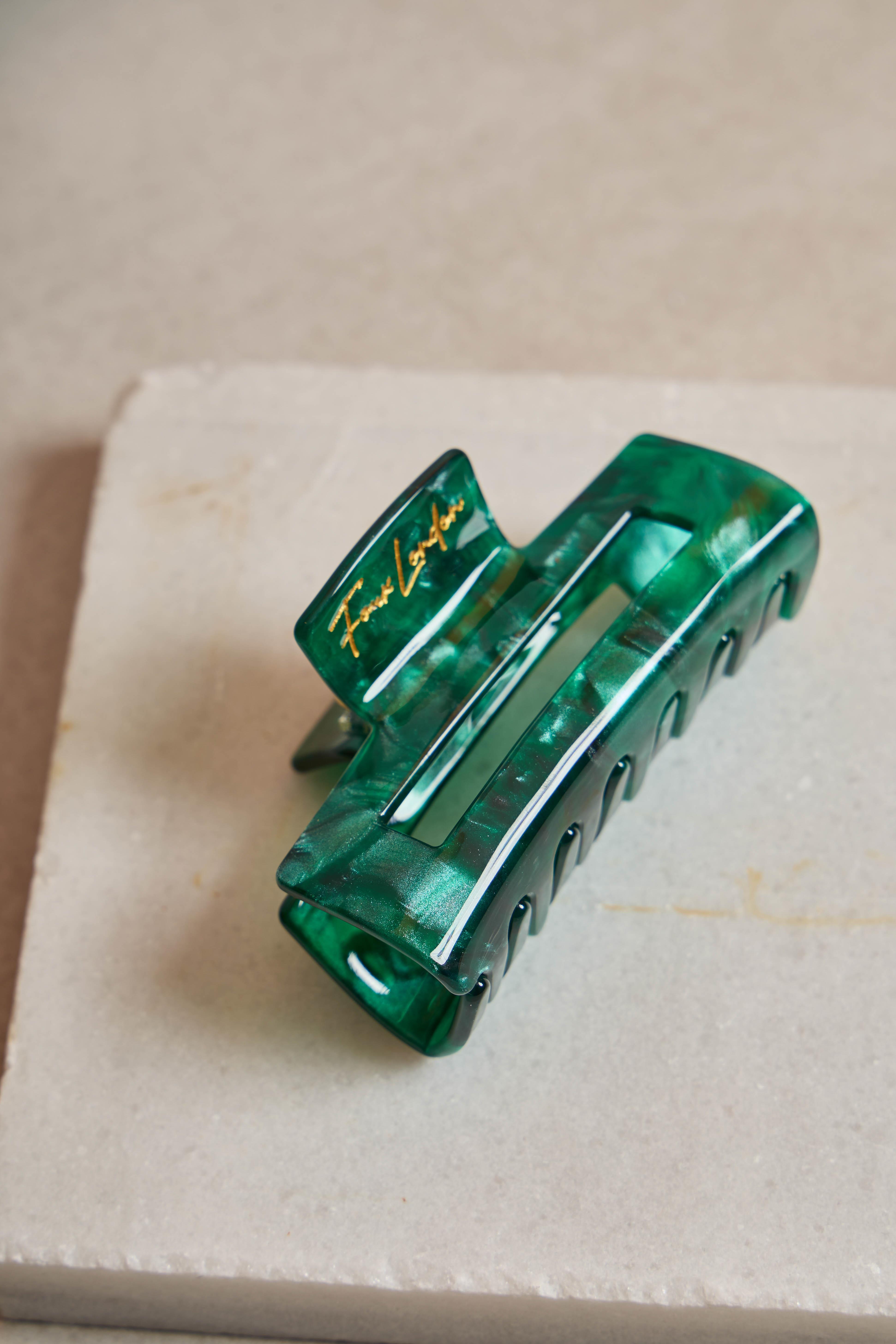 STD Dikdörtgen Emerald Glass Kemik Toka