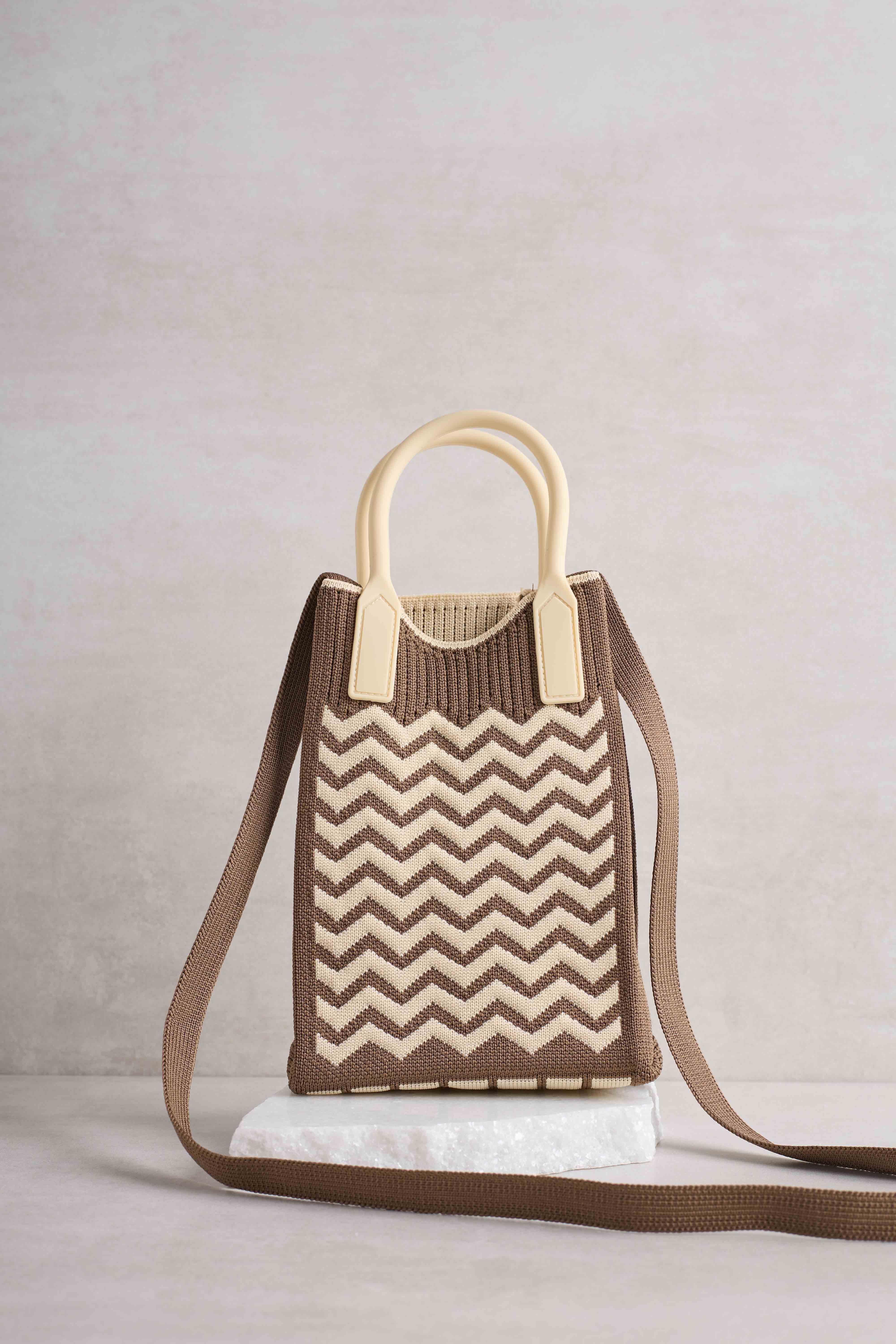 Zigzag Kahverengi Çanta