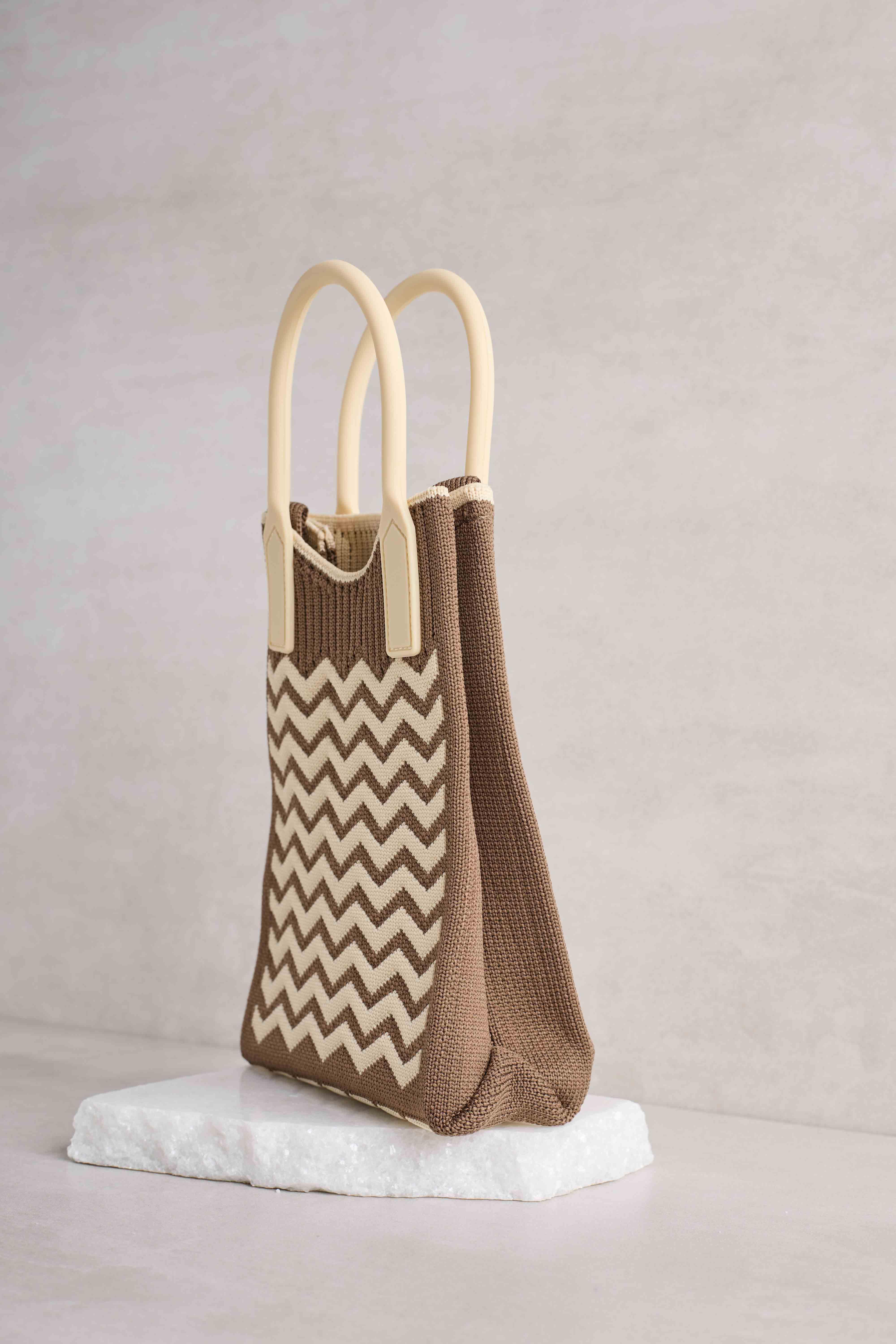 Zigzag Kahverengi Çanta