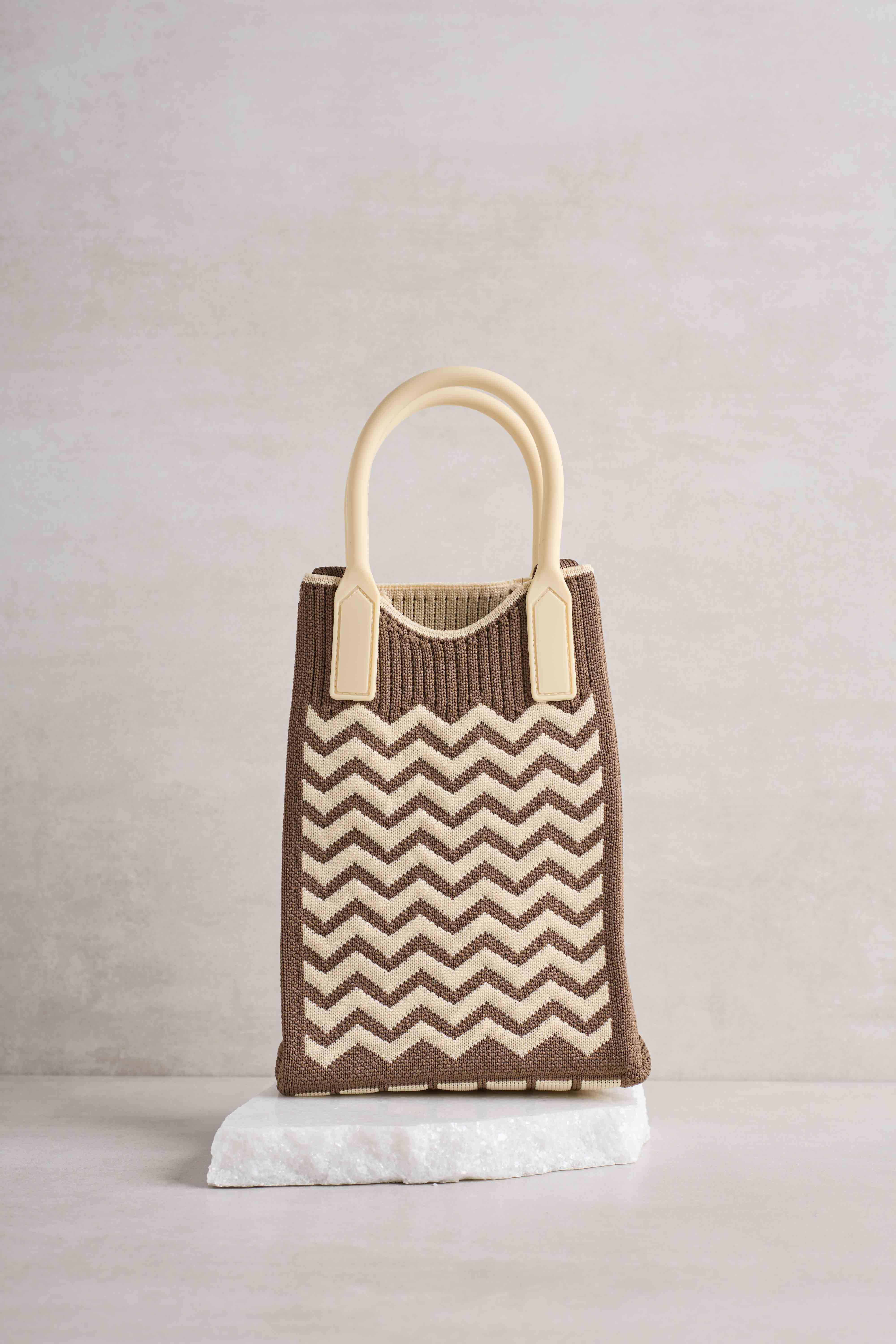 Zigzag Kahverengi Çanta