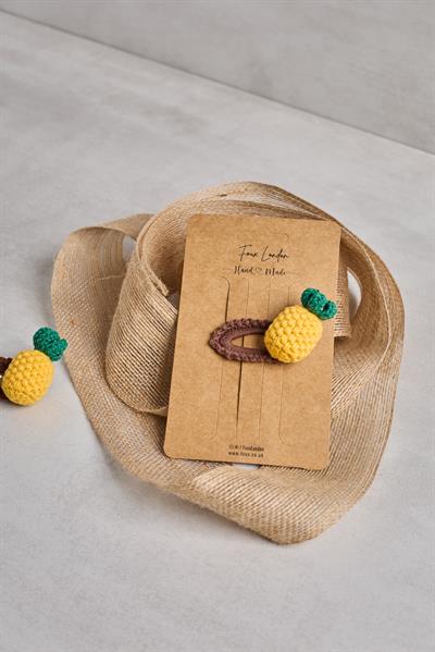 Ananas 3D Örgü Çıtçıt Toka