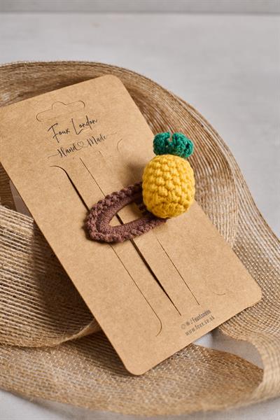 Ananas 3D Örgü Çıtçıt Toka