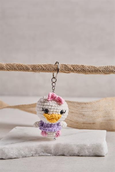 Daisy Duck Örgü Anahtarlık