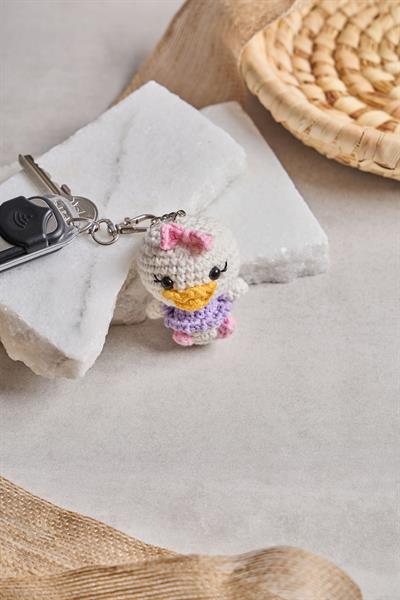 Daisy Duck Örgü Anahtarlık
