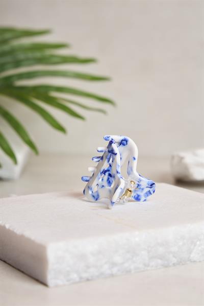 Delta Blue Porcelain Kemik Toka