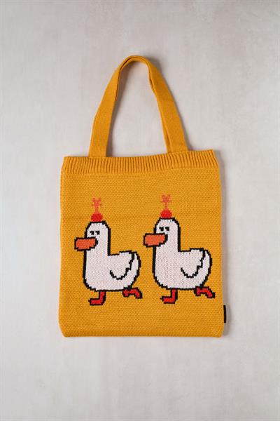 Duck Duck Triko Tote Bag