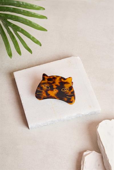 Foux Kedi Amber Tortoise Kemik Toka