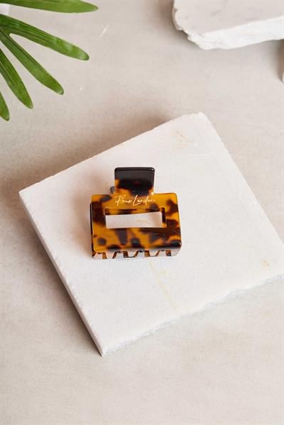 Kare Dikdörtgen Amber Tortoise Kemik Toka