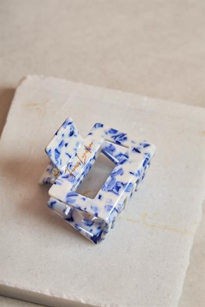 Kare Dikdörtgen Blue Porcelain Kemik Toka