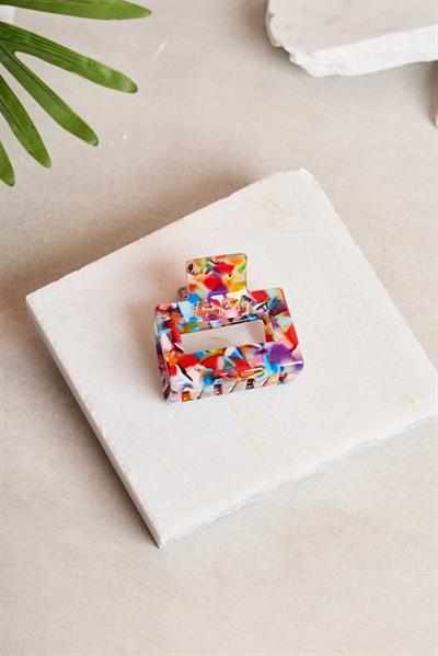Kare Dikdörtgen Candy Terrazzo Kemik Toka
