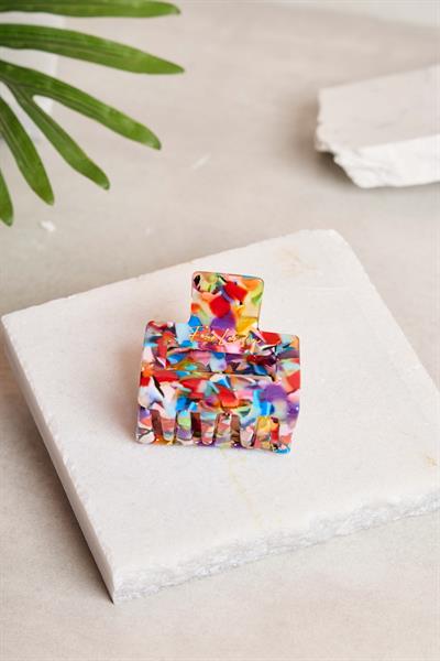 Kare Dikdörtgen Candy Terrazzo Kemik Toka