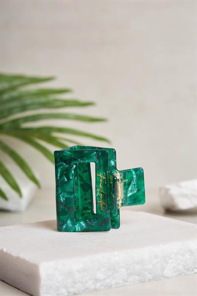 Kare Dikdörtgen Emerald Glass Kemik Toka