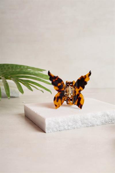 Kelebek Amber Tortoise Kemik Toka