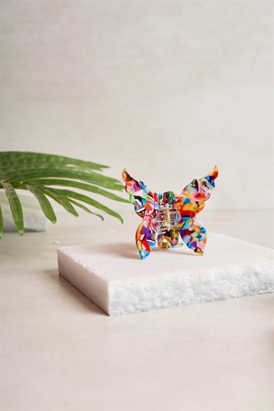 Kelebek Candy Terrazzo Kemik Toka