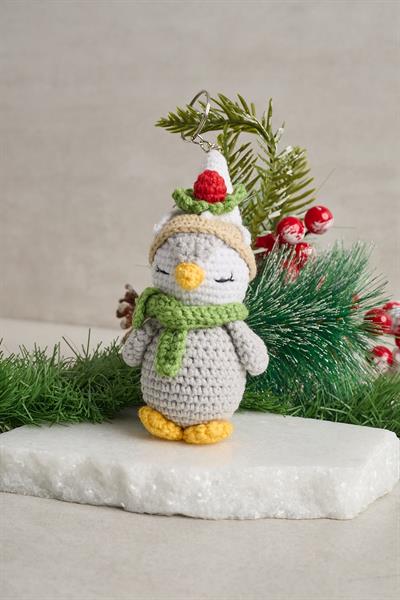 Kokinalı Penguen Örgü Anahtarlık