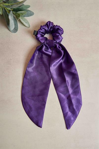 Kuyruklu Mor Scrunchie