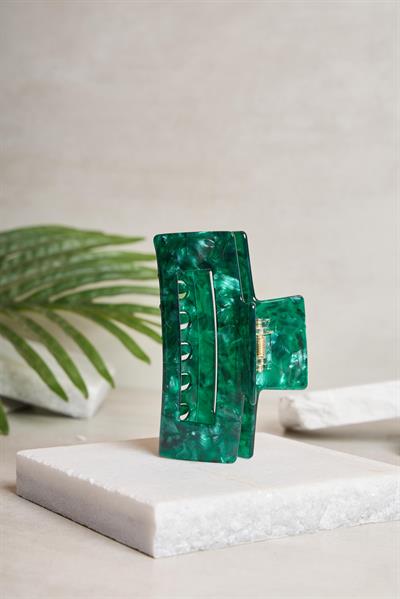 L Dikdörtgen Emerald Glass Kemik Toka