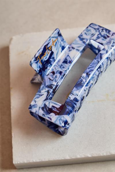 L Dikdörtgen Storm Marble Kemik Toka