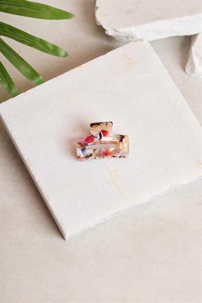 Mini Rectangle Confetti Marble Kemik Toka